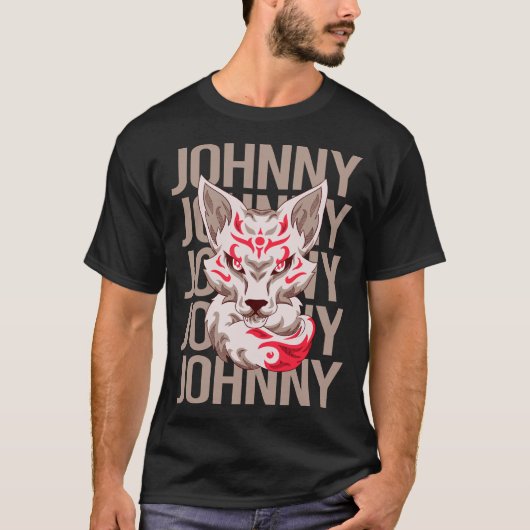 Vos gezicht - Johnny Naam T-shirt (Voorkant)