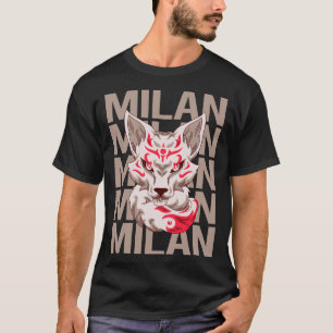 Vos gezicht - Milan naam T-shirt