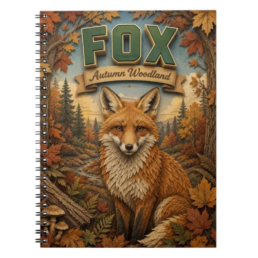 Vos herfst bos POPCUT Notitieboek (Voorkant)