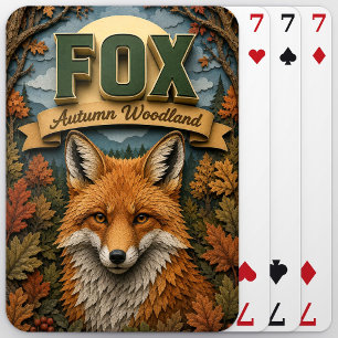 Vos herfst bos POPCUT Pokerkaarten