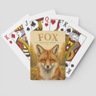 Vos Herfst Bos Wildlife Pokerkaarten