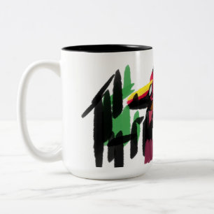 Vos herfst set tweekleurige koffiemok