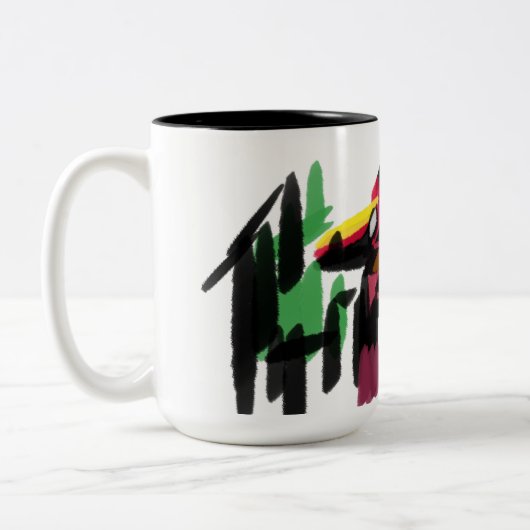 Vos herfst set tweekleurige koffiemok (Links)