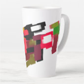 Vos herfst spelend latte mok (Rechterhoek)