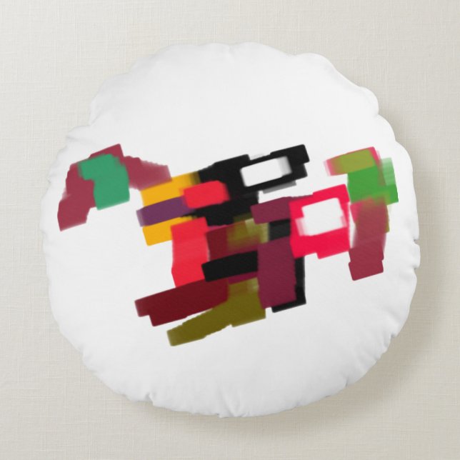Vos herfst spelend   rond kussen (Voorkant)