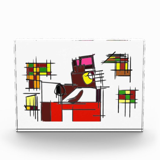 Vos herfst stijl vreugde fotoblokken (Voorkant)