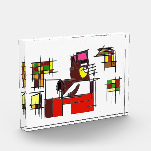 Vos herfst stijl vreugde fotoblokken (Links)