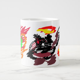 Vos herfst wild grote koffiekop