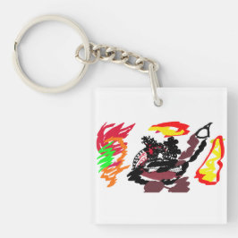 Vos herfst wild sleutelhanger