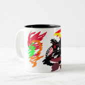 Vos herfst wild tweekleurige koffiemok (Voorkant links)