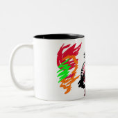 Vos herfst wild tweekleurige koffiemok (Links)