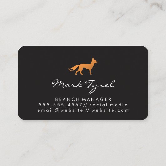 Vos Icon Visitekaartje (Achterkant)