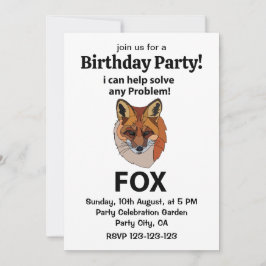 Vos Ik Kan Elk Probleem Oplossen Grappige Vos Kaart