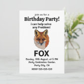 Vos Ik Kan Elk Probleem Oplossen Grappige Vos Kaart (Staand voorkant)