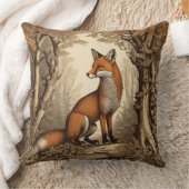  vos in botanisch bos kussen (Deken)