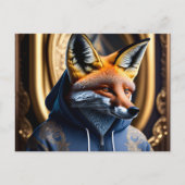 Vos in de capuchon, Postcrossing Briefkaart (Voorkant)