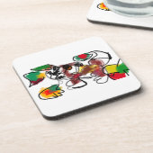 Vos in de herfst wachten bier onderzetter (Linkerzijde)