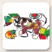 Vos in de herfst wachten bier onderzetter (Voorkant)