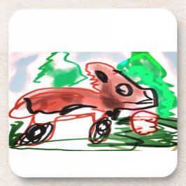 Vos in de lente bier onderzetter