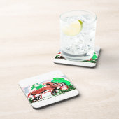 Vos in de lente bier onderzetter (Rechterzijde)