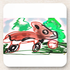 Vos in de lente bier onderzetter