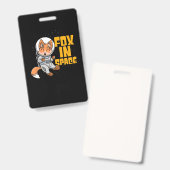 Vos In De Ruimte Badge (Voor- en achterkant)