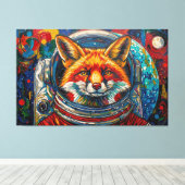 VOS IN DE RUIMTE CANVAS AFDRUK (Insitu (Houten vloer))