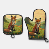 Vos in de Shamrocks Ovenwant & Pannenlap Set (Voorkant)