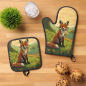 Vos in de Shamrocks Ovenwant & Pannenlap Set (Top down)