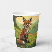 Vos in de Shamrocks Papieren Bekers (Achterkant)