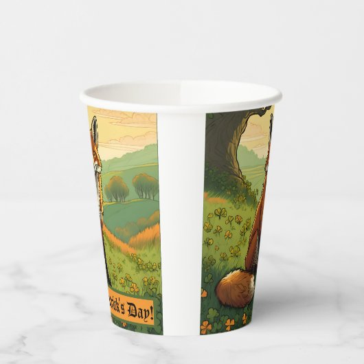 Vos in de Shamrocks Papieren Bekers (Links)