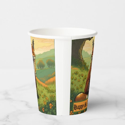 Vos in de Shamrocks Papieren Bekers (Rechts)