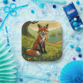 Vos in de Shamrocks Papieren Bordje (Feest)