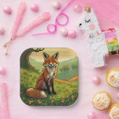 Vos in de Shamrocks Papieren Bordje (Feest)