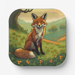 Vos in de Shamrocks Papieren Bordje