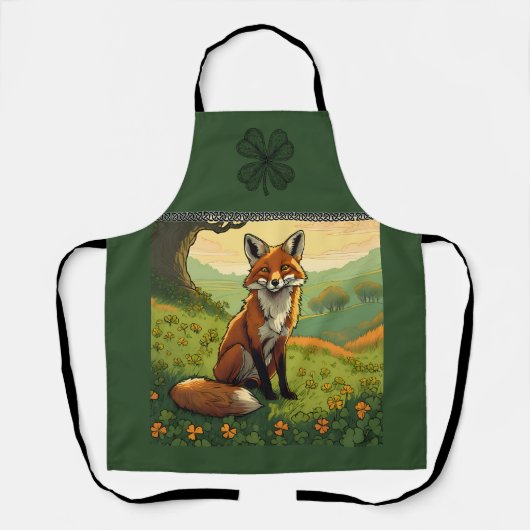 Vos in de Shamrocks Schort (Voorkant)