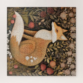 Vos in de tuin puzzel legpuzzel (Horizontaal)