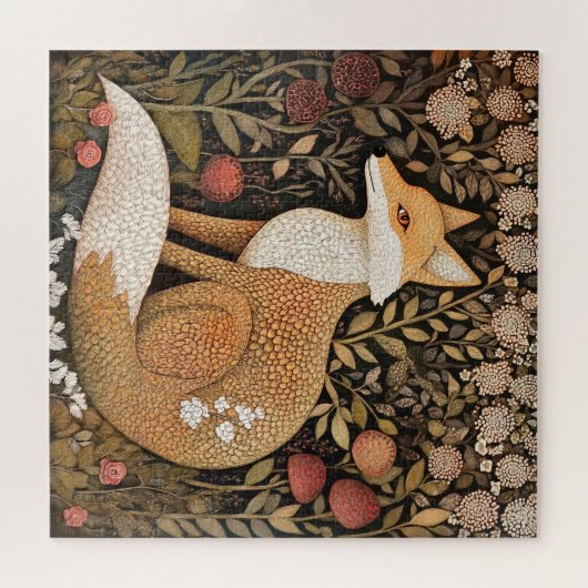 Vos in de tuin puzzel legpuzzel (Horizontaal)