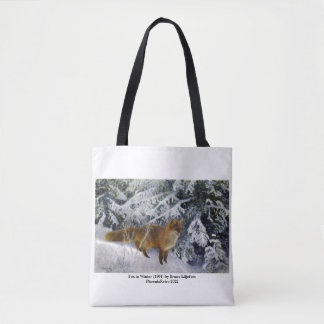 Vos in de winter (1904) door Bruno Liljefors Tote Bag