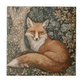 Vos in een betoverd sprookjesbos tegeltje (Voorkant)