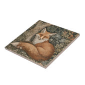 Vos in een betoverd sprookjesbos tegeltje (Zijkant)