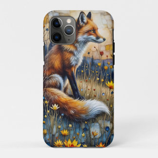 Vos in een bloemrijke weide Case-Mate iPhone case