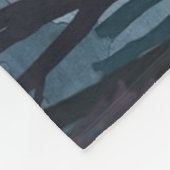 Vos in Forest Clearing Fleece Deken (Hoek)