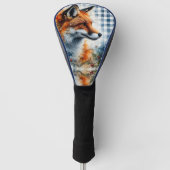 Vos in Gingham Golfheadcover (Voorkant)