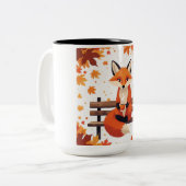 Vos in herfst mok (Voorkant links)