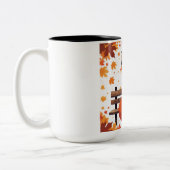 Vos in herfst mok (Links)