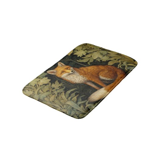 Vos in het bos, Art nouveau stijl Badmat (Gekanteld)