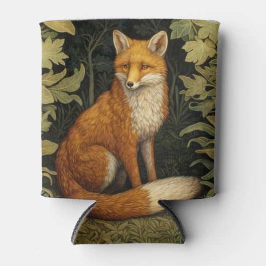 Vos in het bos, Art nouveau stijl Blikjeskoeler (Voorkant)