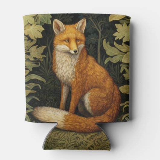 Vos in het bos, Art nouveau stijl Blikjeskoeler (Achterkant)