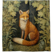 Vos in het bos, Art nouveau stijl Douchegordijn (Voorkant)